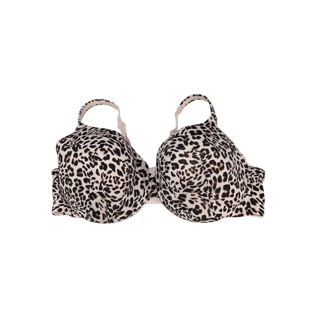 Cacique Animal Print True Embrace Demi Smooth Bra Size 46DD